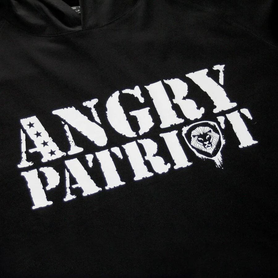 Angry Patriot Black Long Sleeve Lightweight Hoodie - Image 4