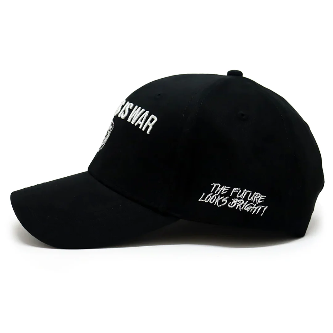 Business is War Silver and Black Snapback Hat - Image 5