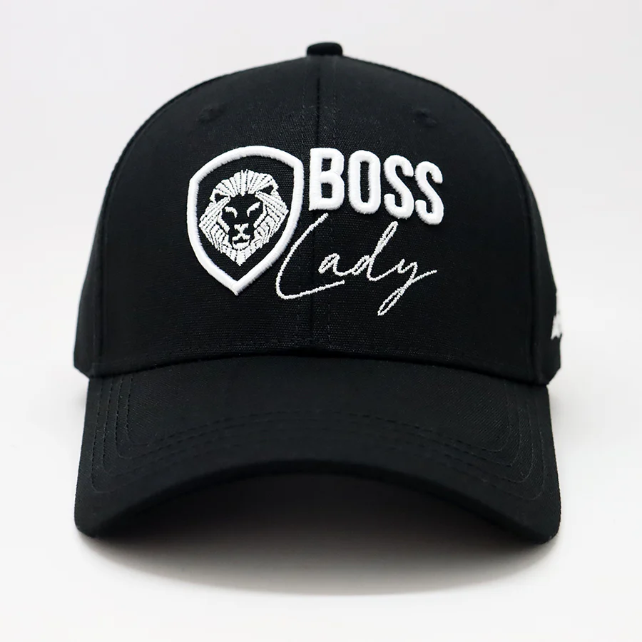 Future Looks Bright Boss Lady Black and White Snapback - Image 3