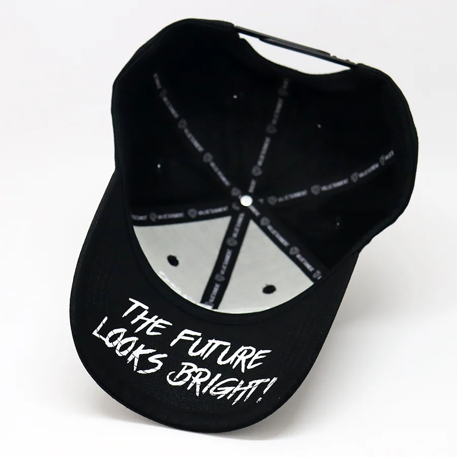 Future Looks Bright Boss Lady Black and White Snapback - Image 8