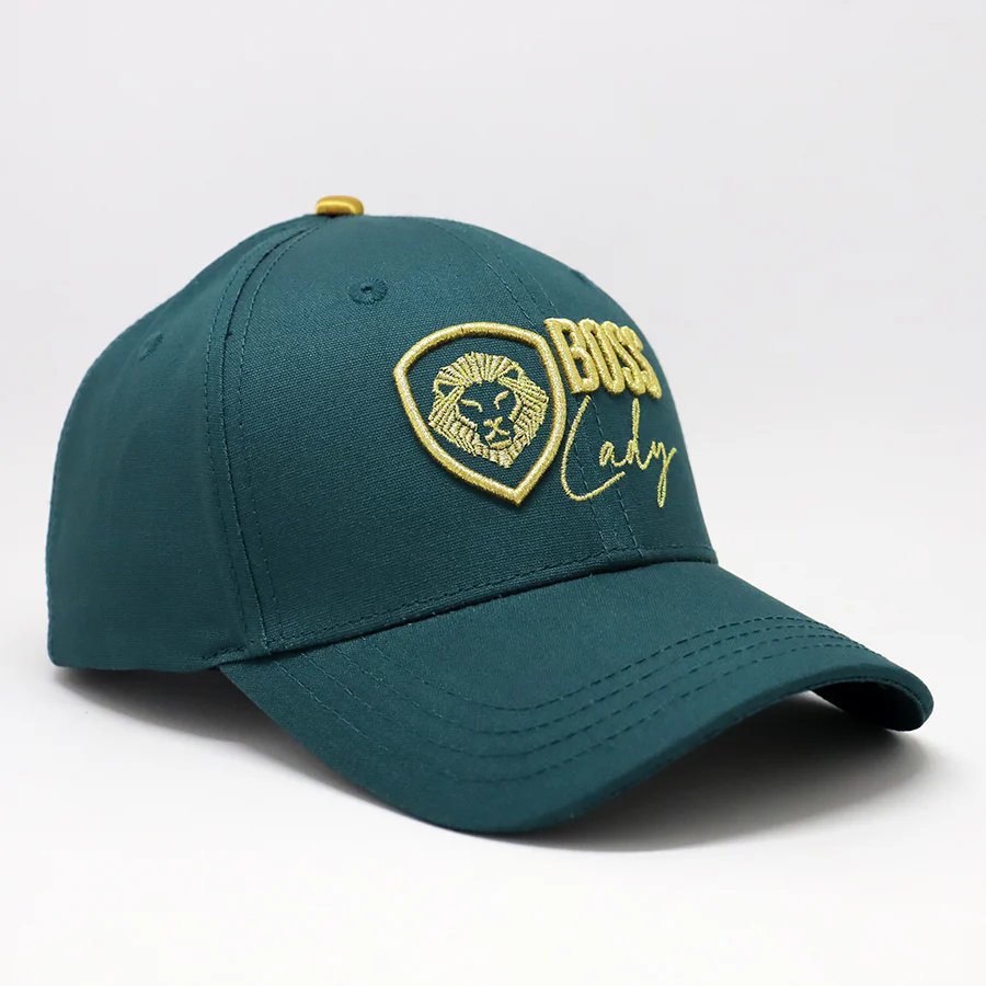 Future Looks Bright Boss Lady Hunter Green and Gold Snapback - Image 8