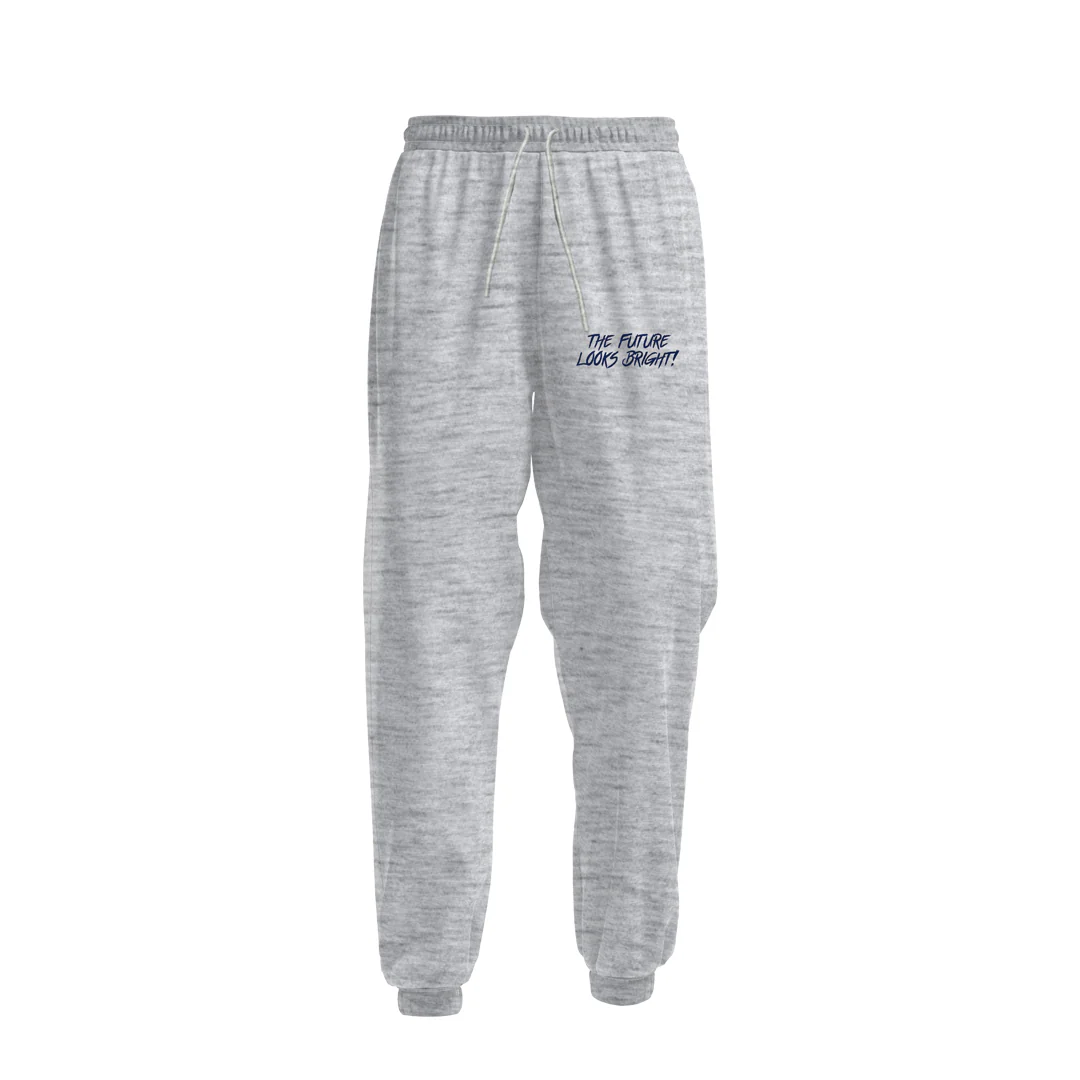 Future Looks Bright Heather Grey Performance Jogger Sweat Pants - Image 4