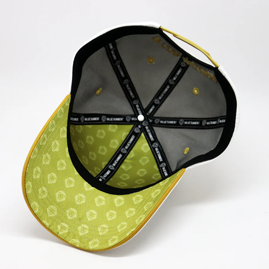 Future Looks Bright Lion Shield White and Gold Snapback Hat - Image 9
