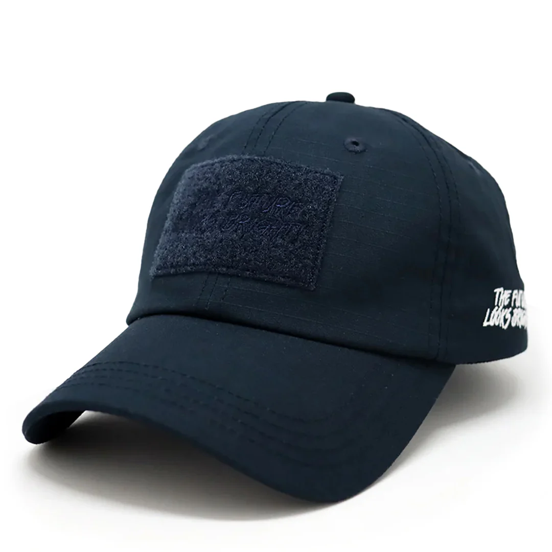 Future Looks Bright Navy Patch Snapback Hat - Image 3