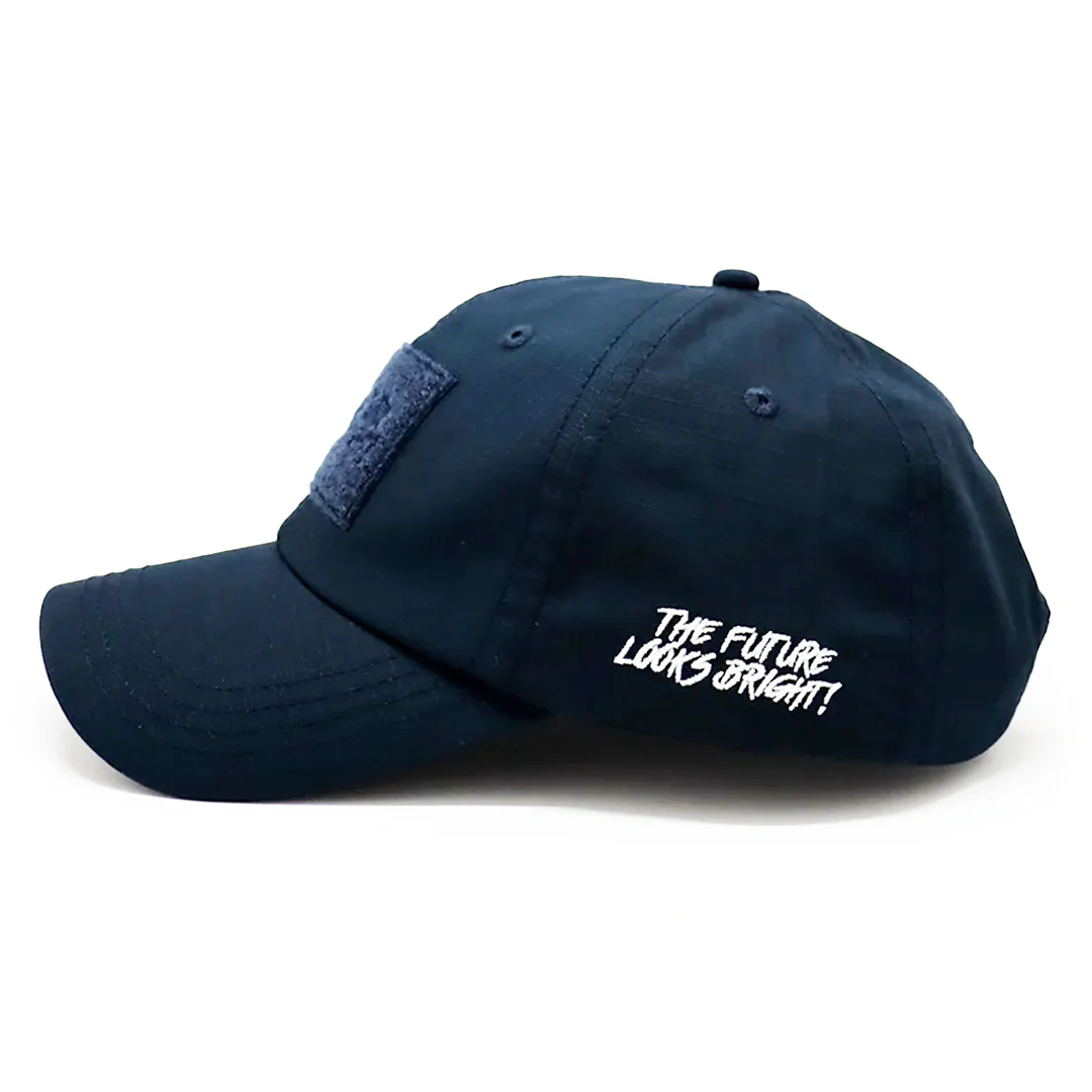 Future Looks Bright Navy Patch Snapback Hat - Image 7