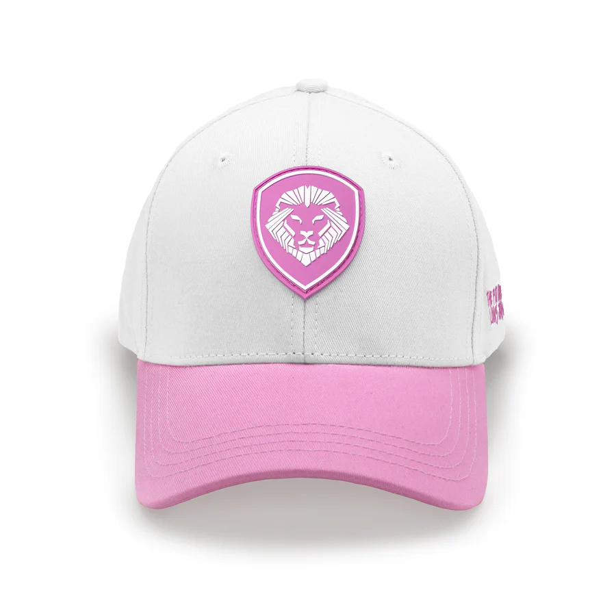 Women's VT Shield Logo Future Looks Bright Pink & White Snapback Hat - Image 4