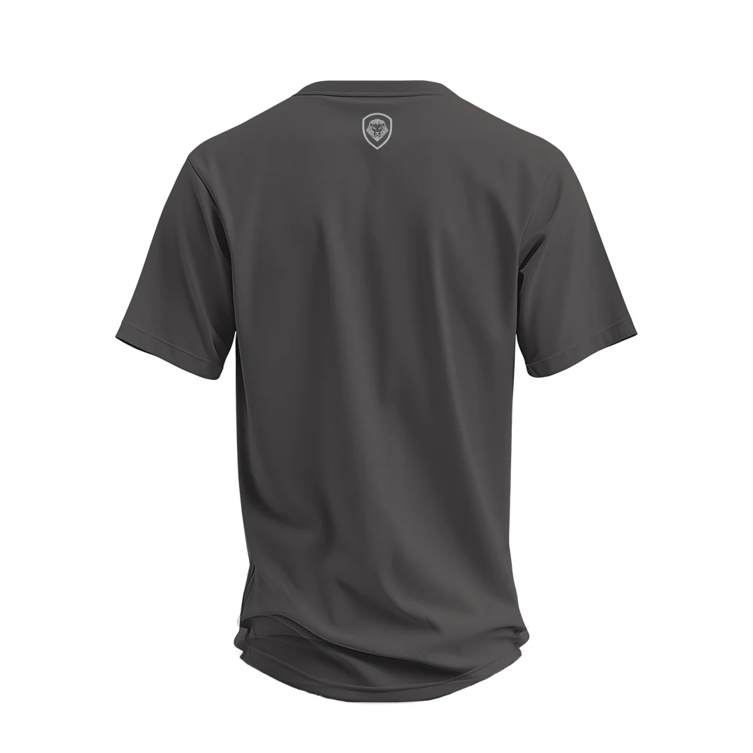 Future Looks Bright Premium Curved Hem Grey and White Short Sleeve T-Shirt - Image 4