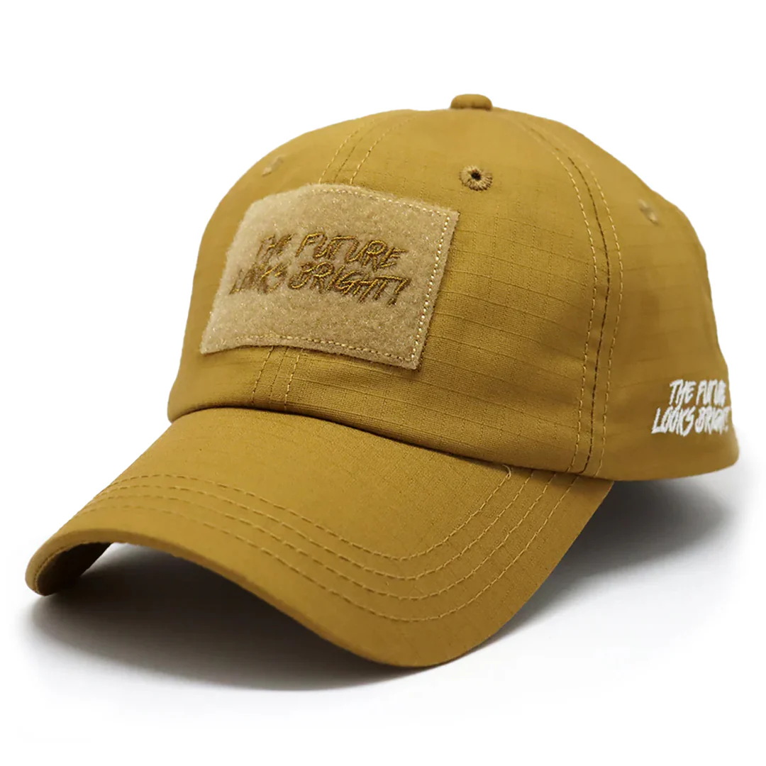 Future Looks Bright Rust Patch Snapback Hat - Image 3