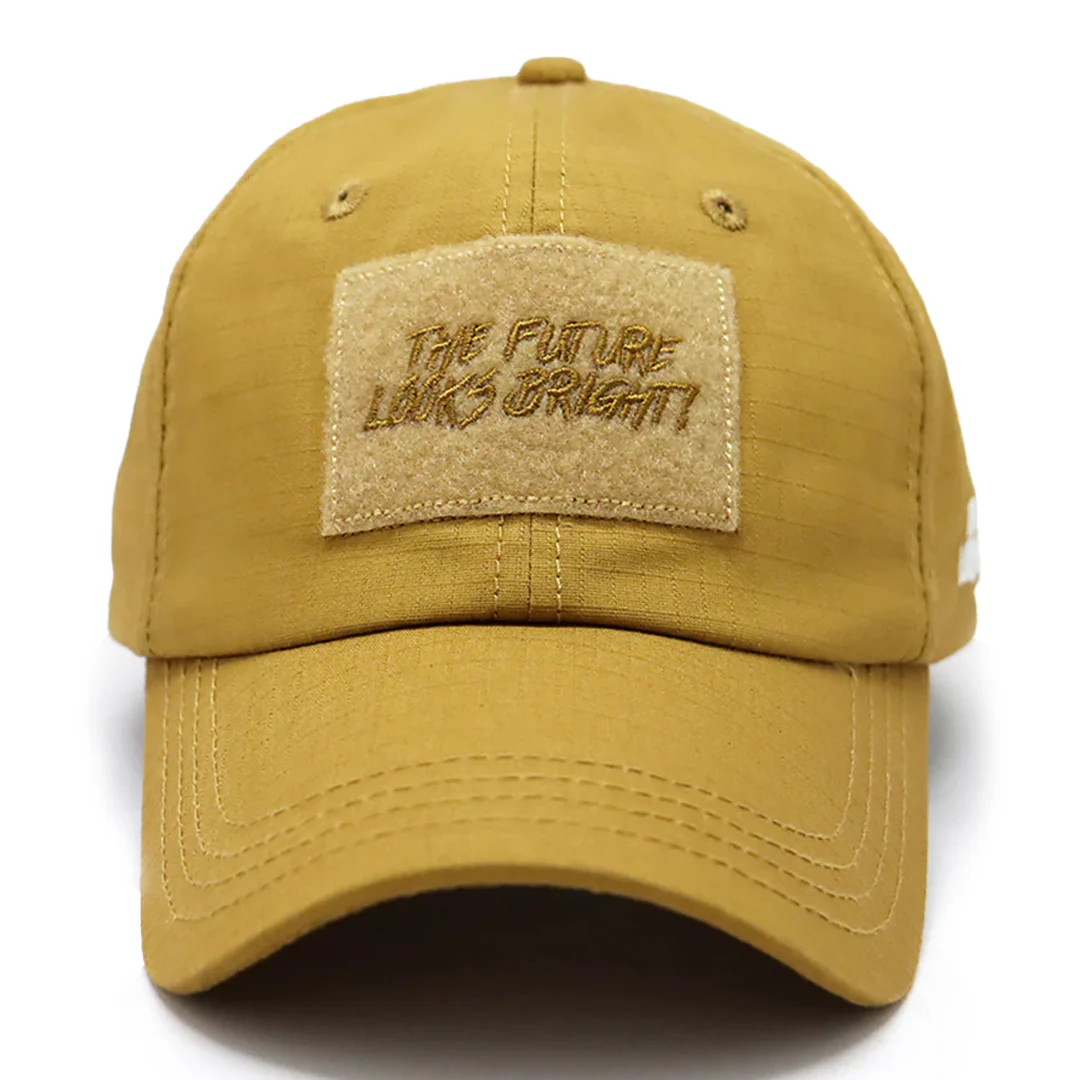 Future Looks Bright Rust Patch Snapback Hat - Image 4