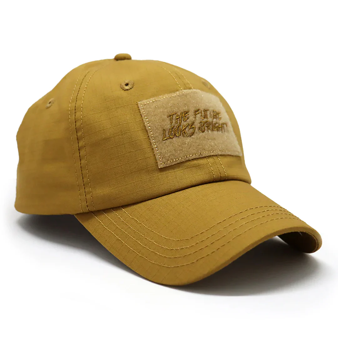 Future Looks Bright Rust Patch Snapback Hat - Image 7