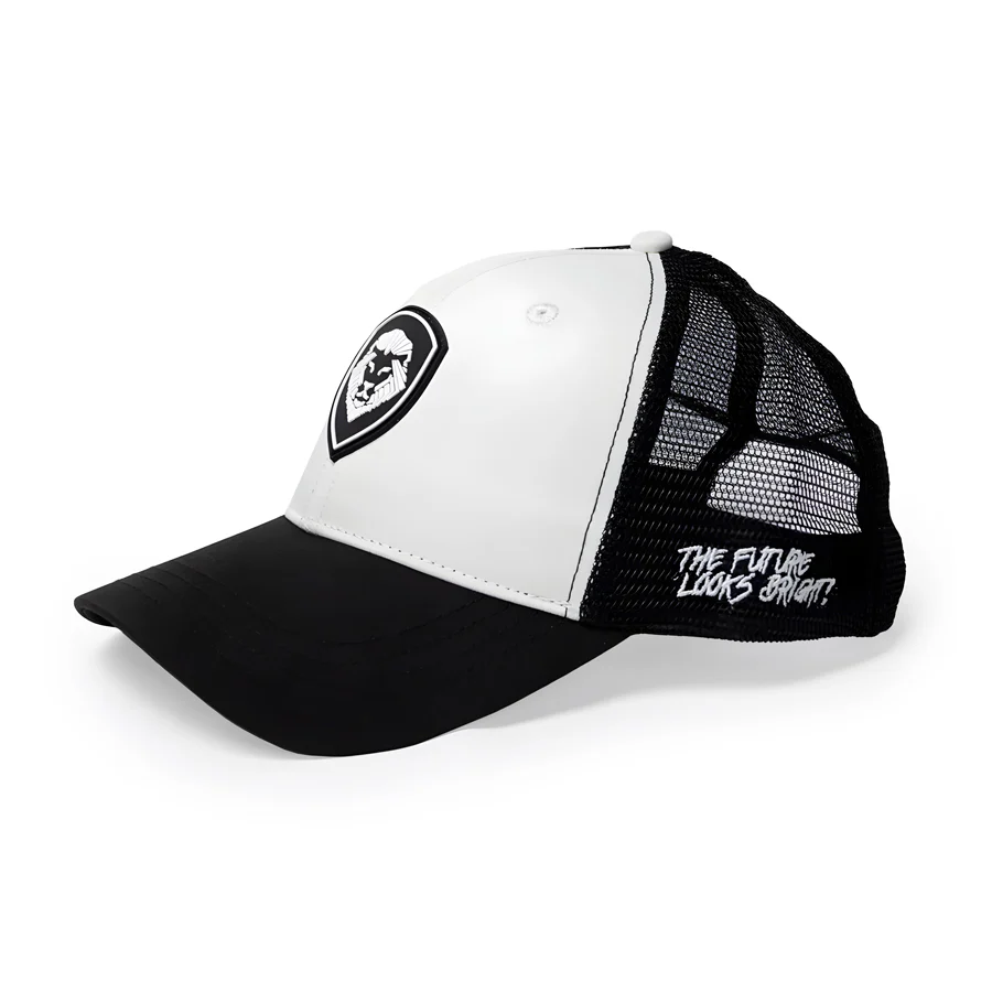 The Future Looks Bright Trucker Hat - Black & White - Image 3