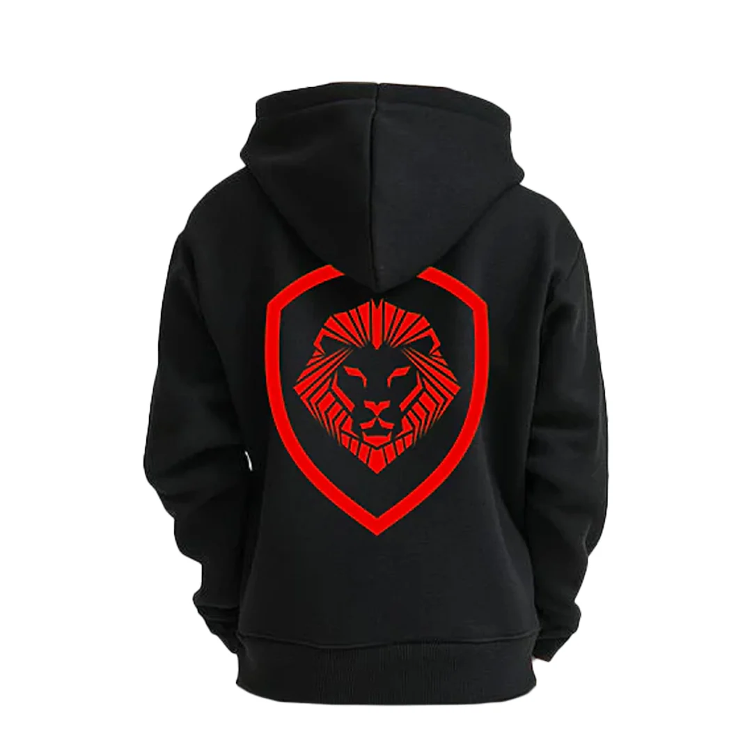 Kid's Future Looks Bright Red Lion Premium Pullover Hoodie - Image 4