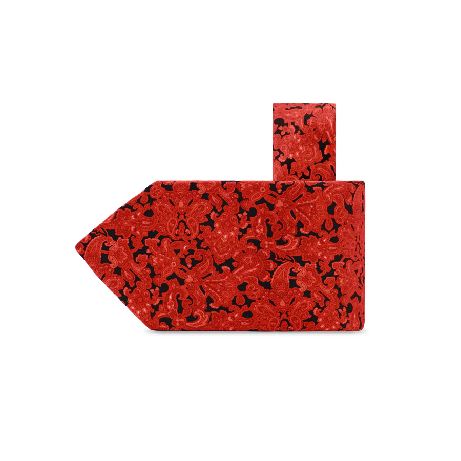Limited Edition - Valuetainment x Stefano Ricci Red & Black Luxury Paisley Tie (1 of 100) - Image 6