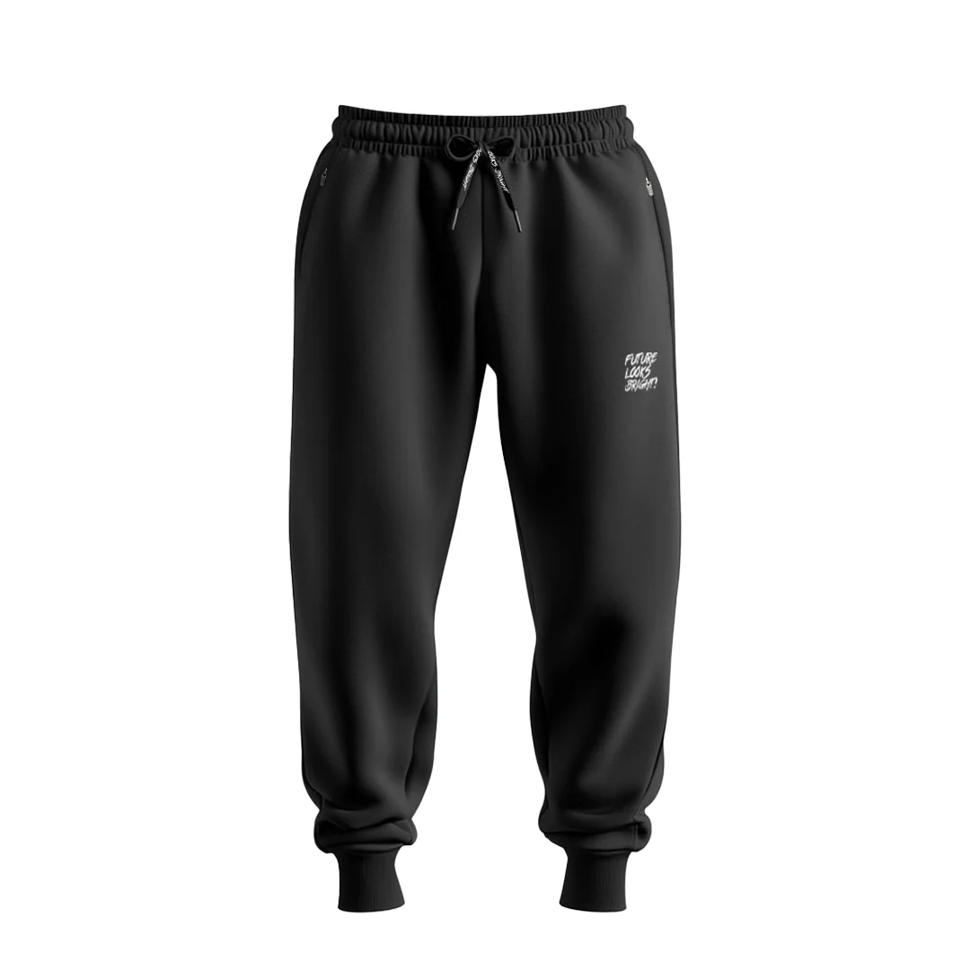 Men's Future Looks Bright White Lion Shield Premium Jogger Pants - Image 3
