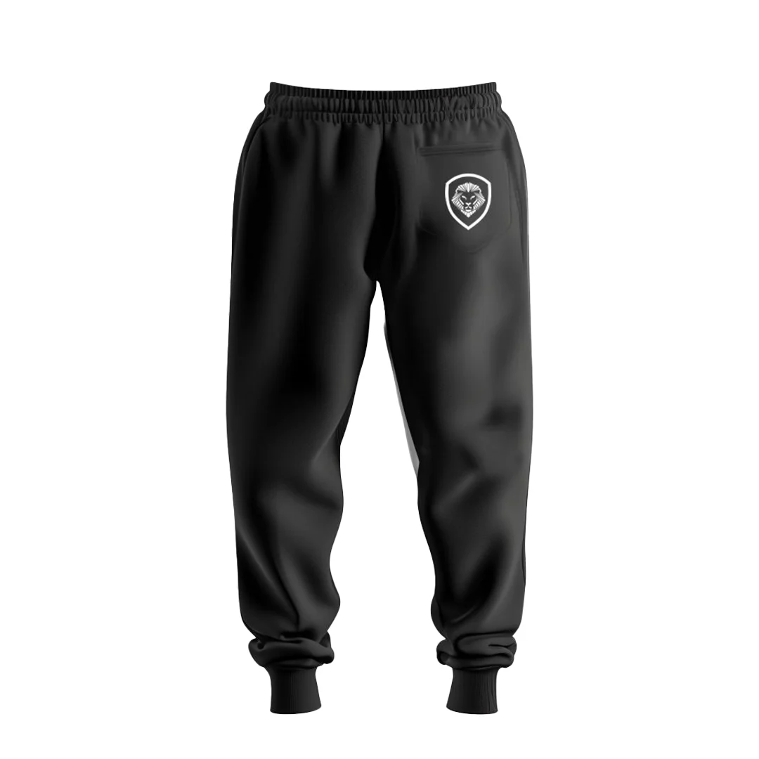Men's Future Looks Bright White Lion Shield Premium Jogger Pants - Image 4