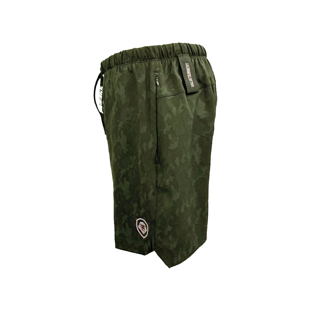 Men's Valuetainment Olive Green Premium Performance Compression Shorts - Image 5