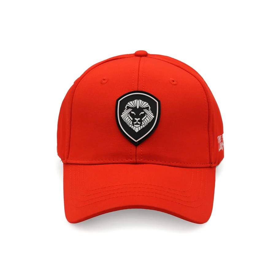 VT Shield Logo Future Looks Bright Red & Black Flex Fit Hat - Image 4