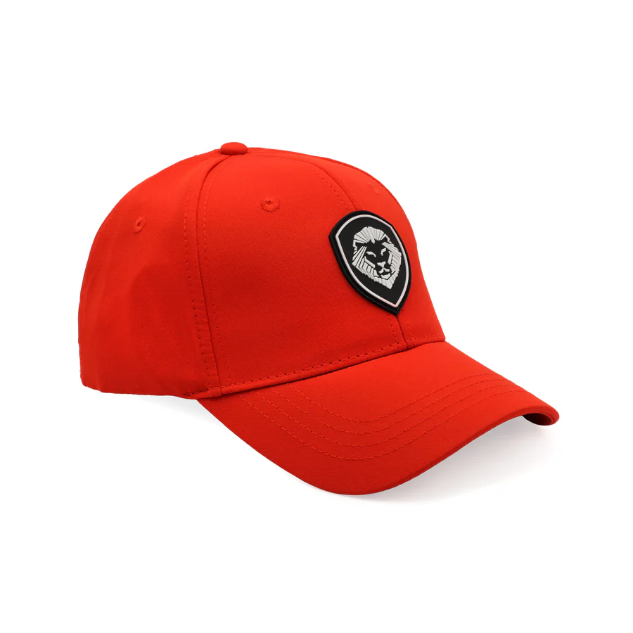 VT Shield Logo Future Looks Bright Red & Black Flex Fit Hat - Image 5