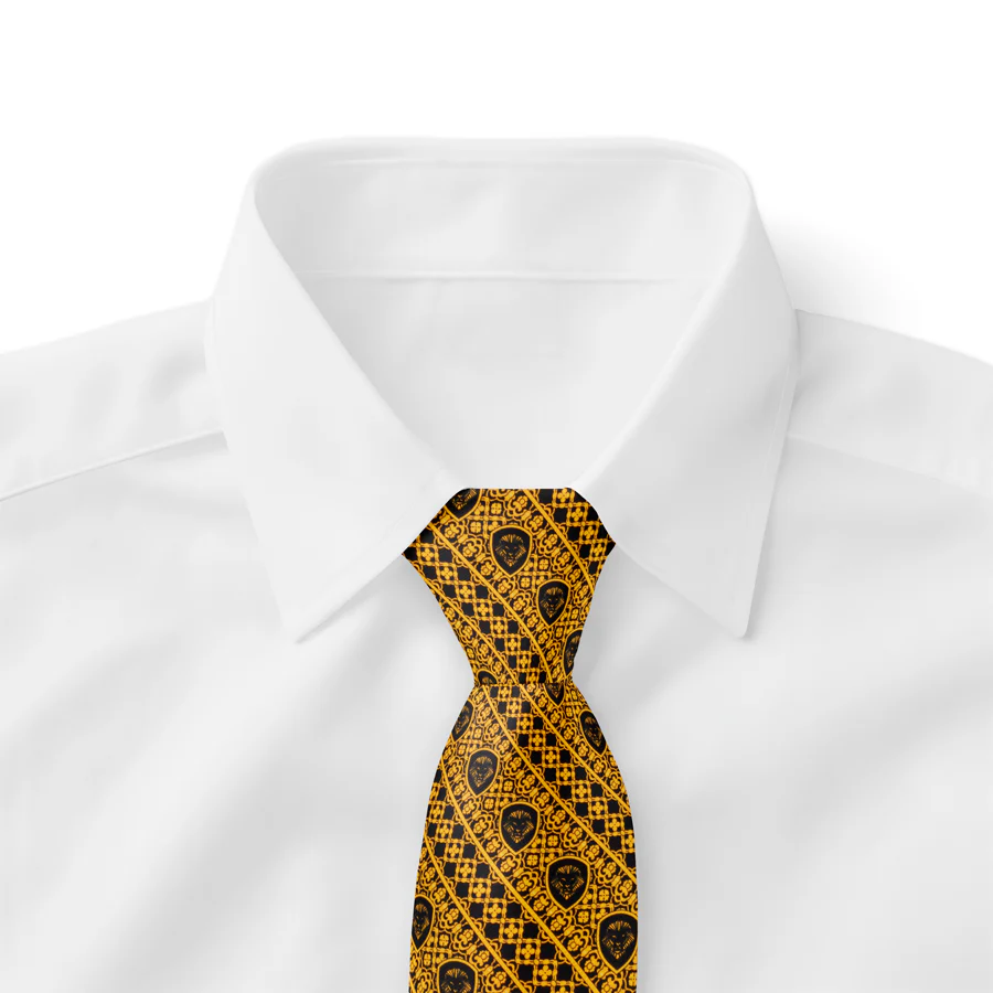 Limited Edition - Valuetainment x Stefano Ricci Yellow & Black Luxury Tie - Image 4