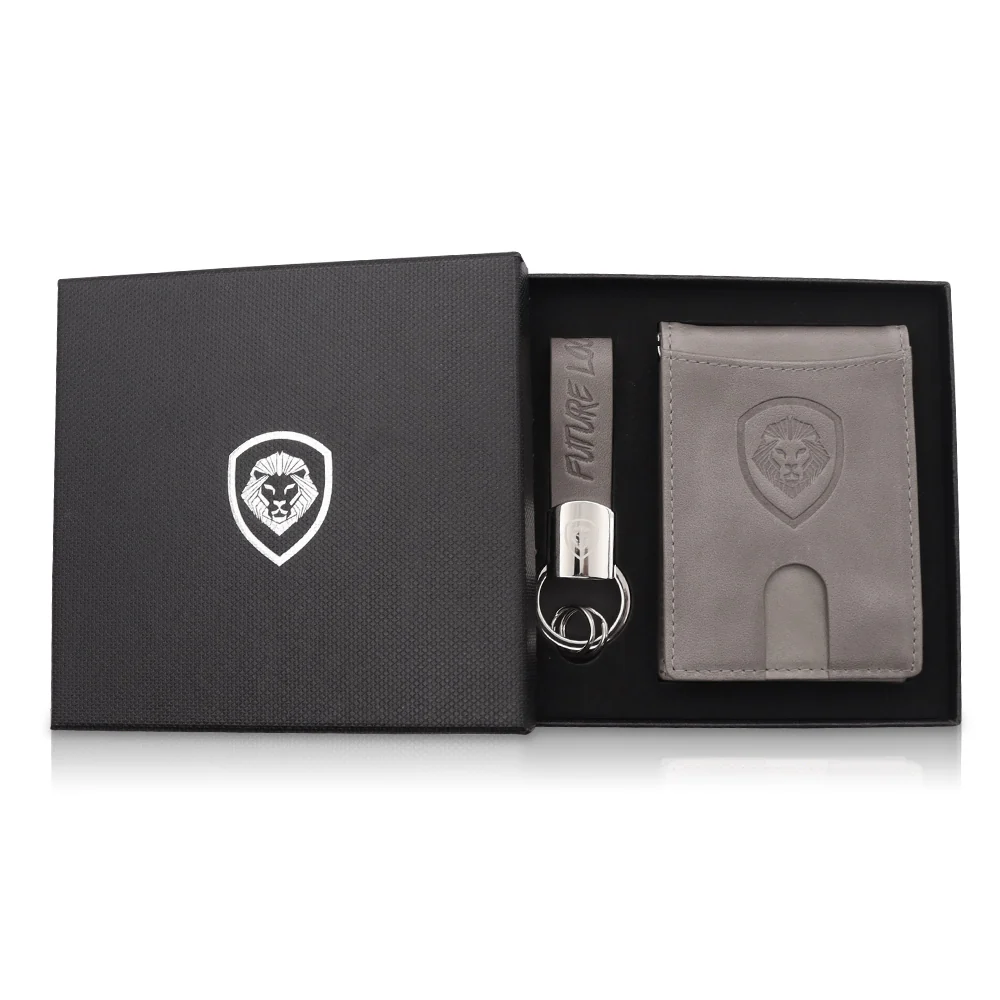 Valuetainment Gray Wallet-Keychain Set - Image 5