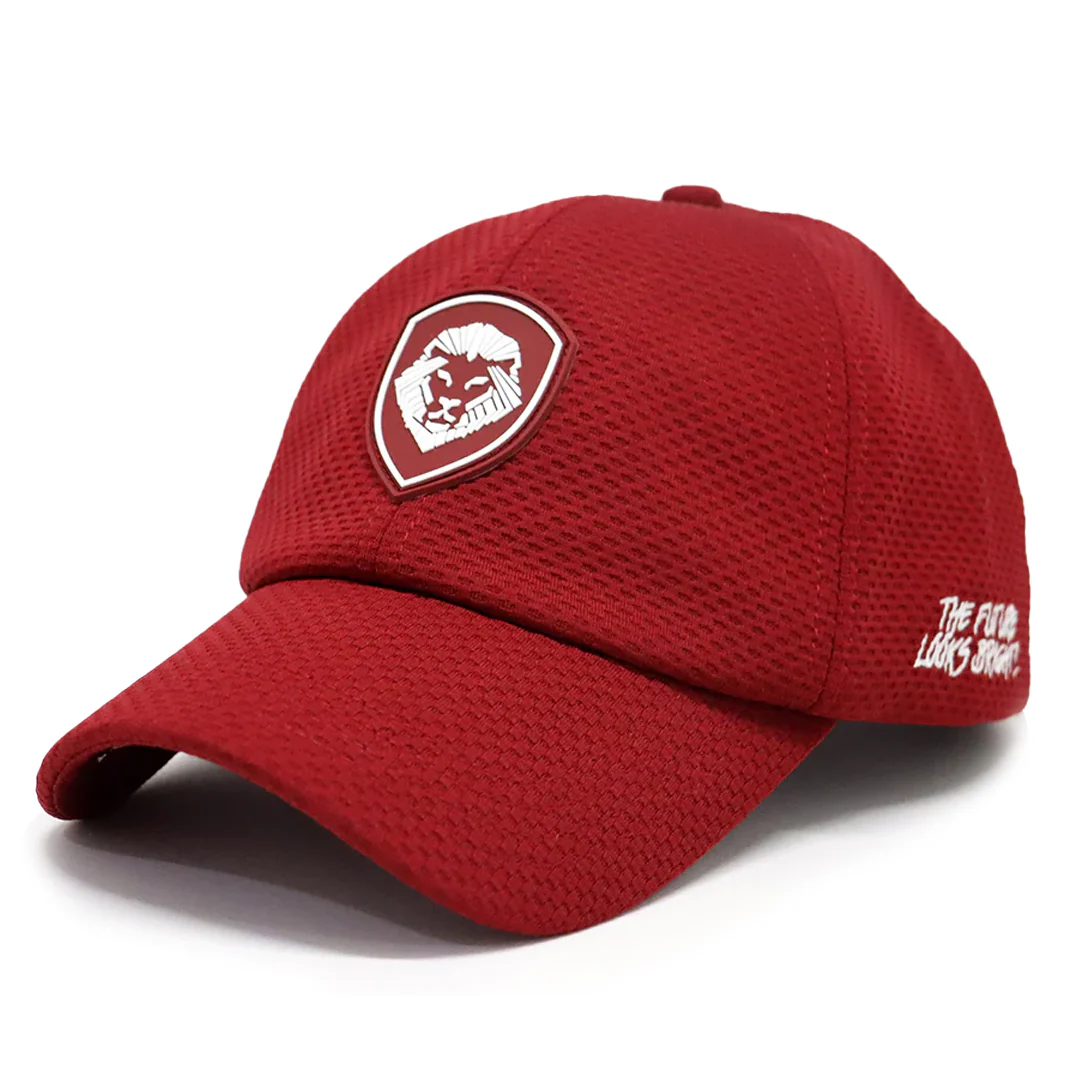 VT Shield Future Looks Bright Burgundy Velcro Performance Hat - Image 3