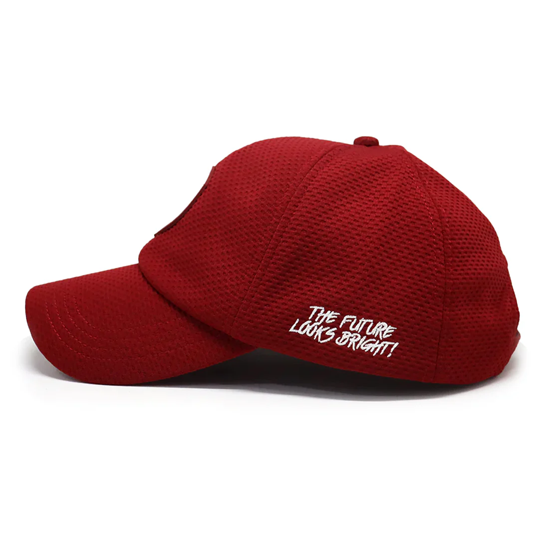 VT Shield Future Looks Bright Burgundy Velcro Performance Hat - Image 5