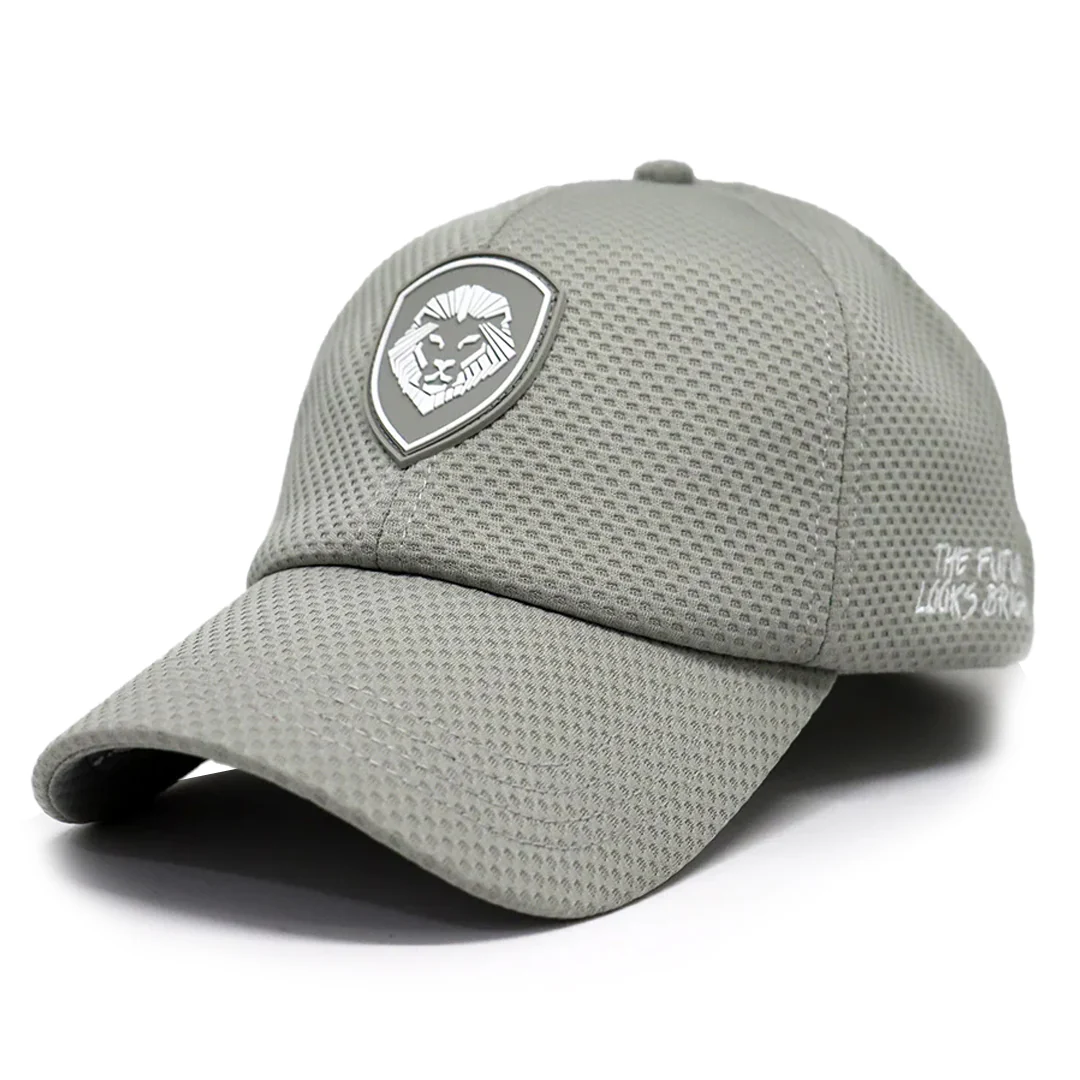 VT Shield Future Looks Bright Grey Velcro Performance Hat - Image 3