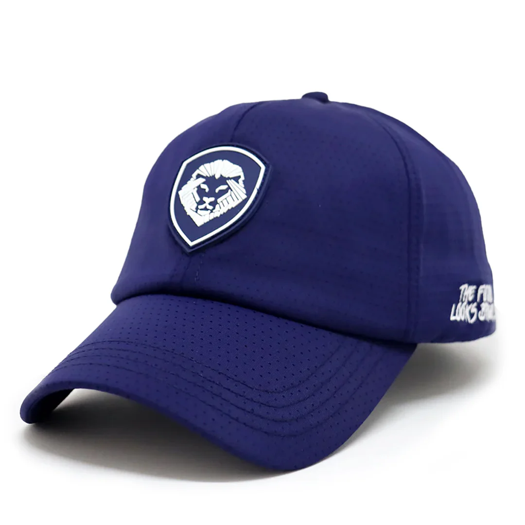 VT Shield Future Looks Bright Navy Velcro Performance Perforated Hat - Image 3