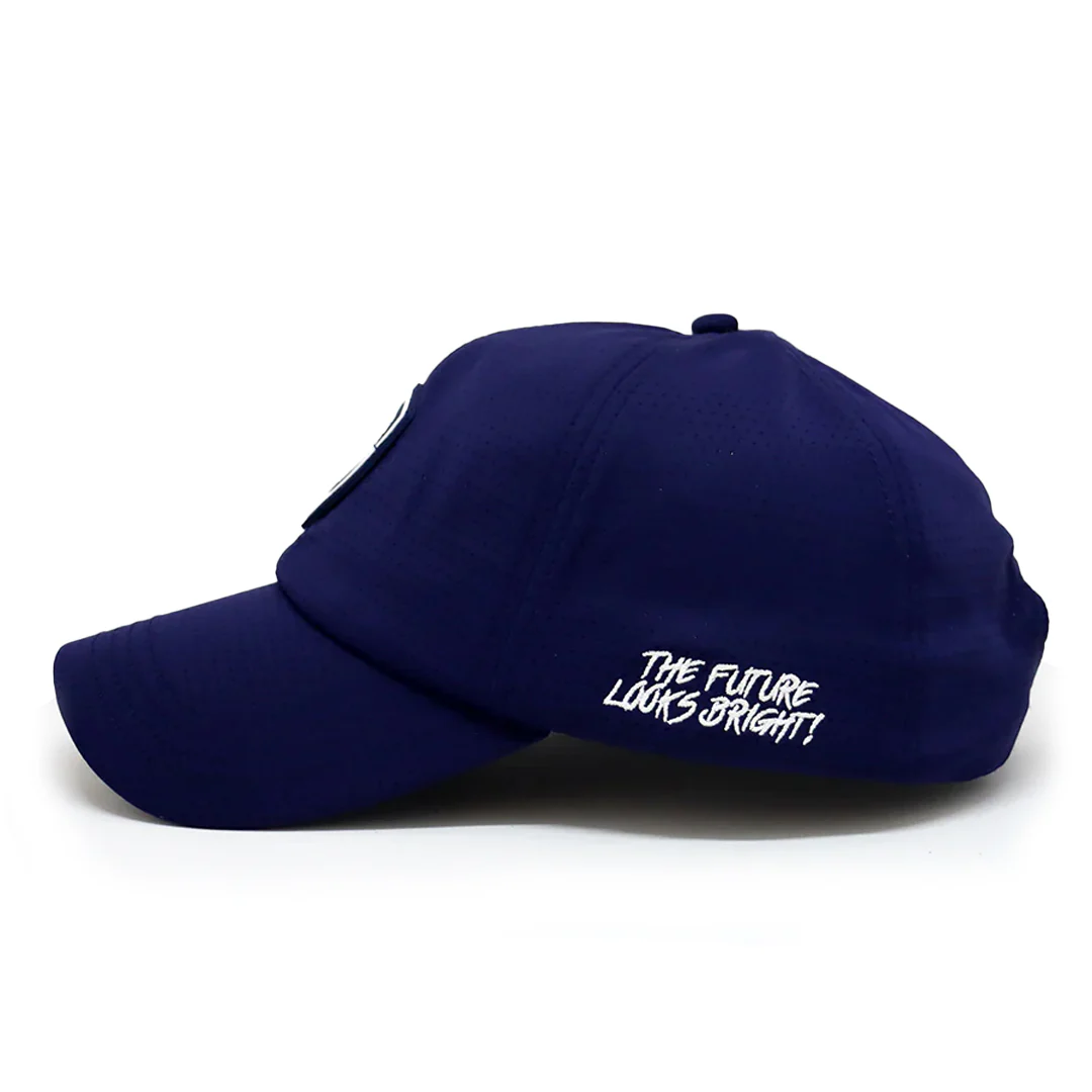 VT Shield Future Looks Bright Navy Velcro Performance Perforated Hat - Image 5