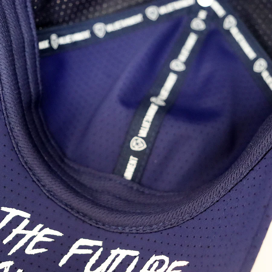 VT Shield Future Looks Bright Navy Velcro Performance Perforated Hat - Image 8