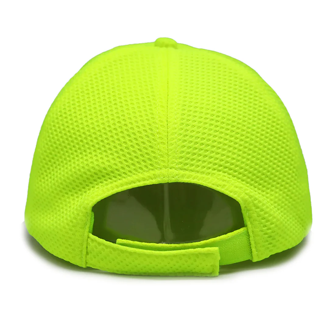 VT Shield Future Looks Bright Neon Yellow Velcro Performance Hat - Image 6
