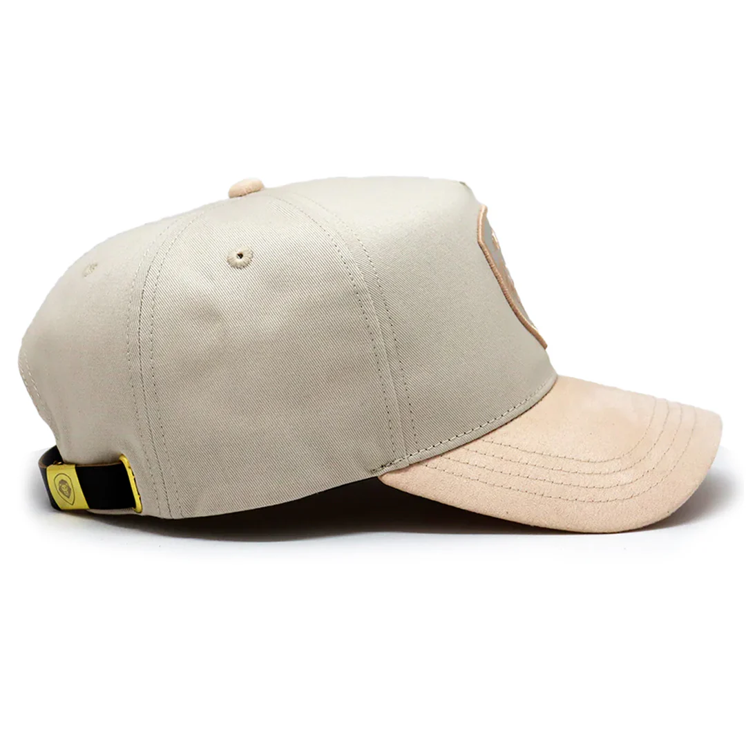 VT Shield Future Looks Bright Peached Suede Brim with leather strap Hat - Image 7