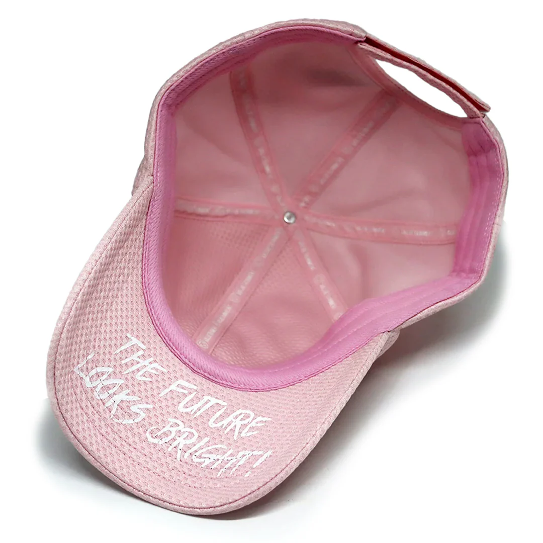 VT Shield Future Looks Bright Powder Pink Velcro Performance Hat - Image 9
