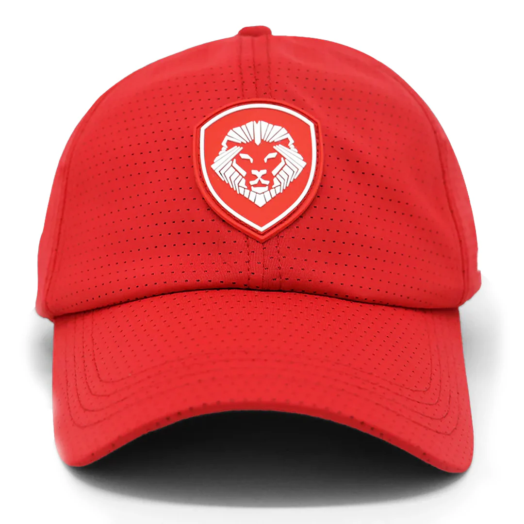VT Shield Future Looks Bright Red Velcro Performance Perforated Hat - Image 4