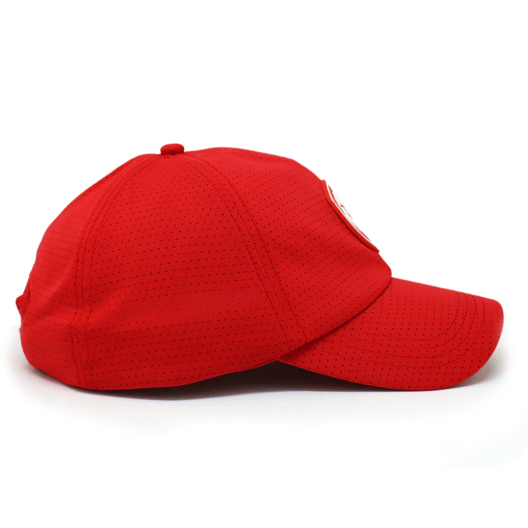 VT Shield Future Looks Bright Red Velcro Performance Perforated Hat - Image 6
