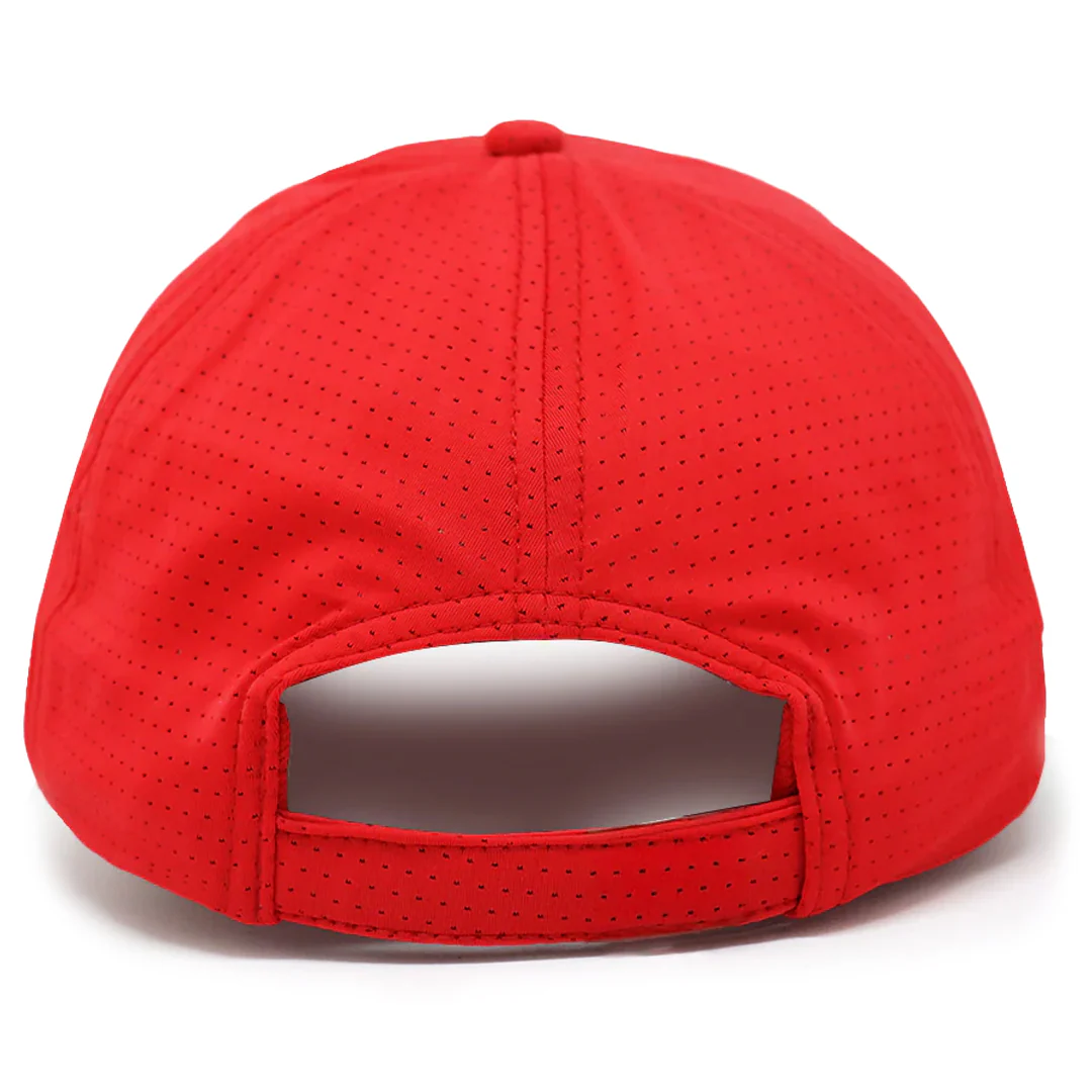 VT Shield Future Looks Bright Red Velcro Performance Perforated Hat - Image 7