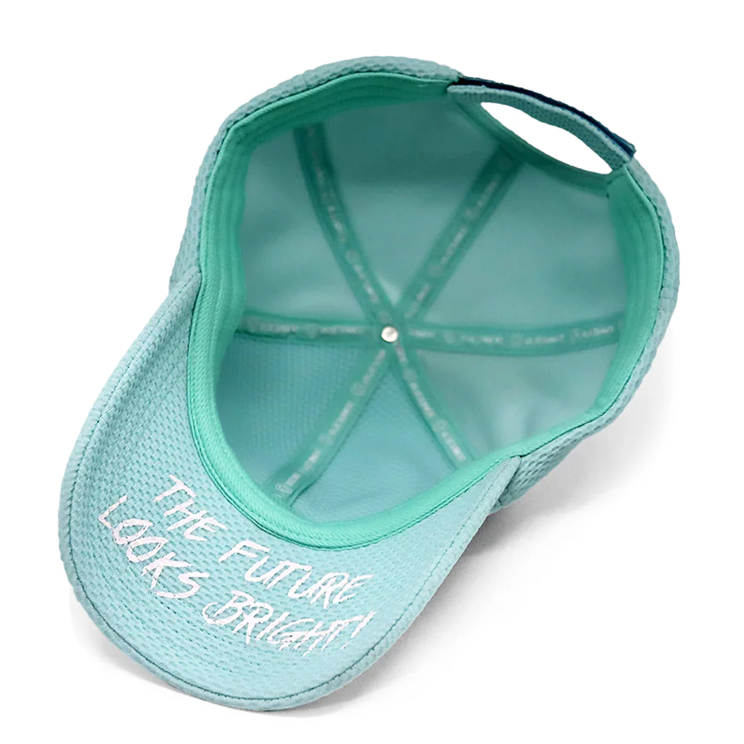 VT Shield Future Looks Bright Turquoise Velcro Performance Hat - Image 9