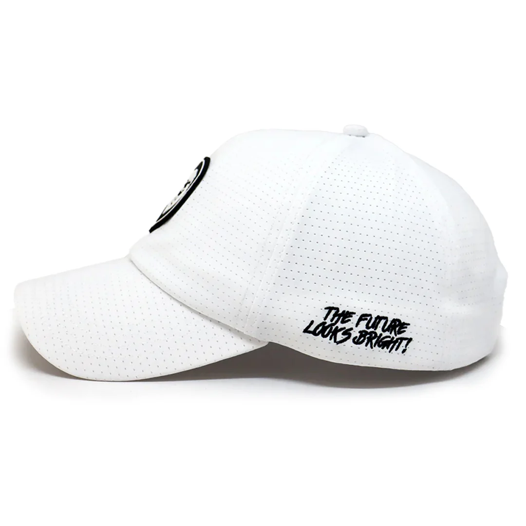 VT Shield Future Looks Bright White Velcro Performance Perforated Hat - Image 6