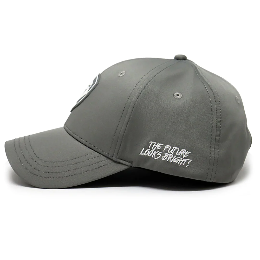 VT Shield Logo Future Looks Bright Grey Snapback Hat - Image 3