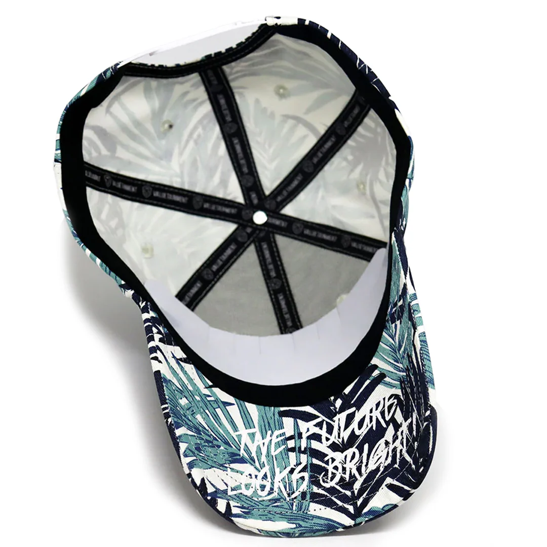 VT Shield logo Tropical Print Future Looks Snapback Hat - Image 6