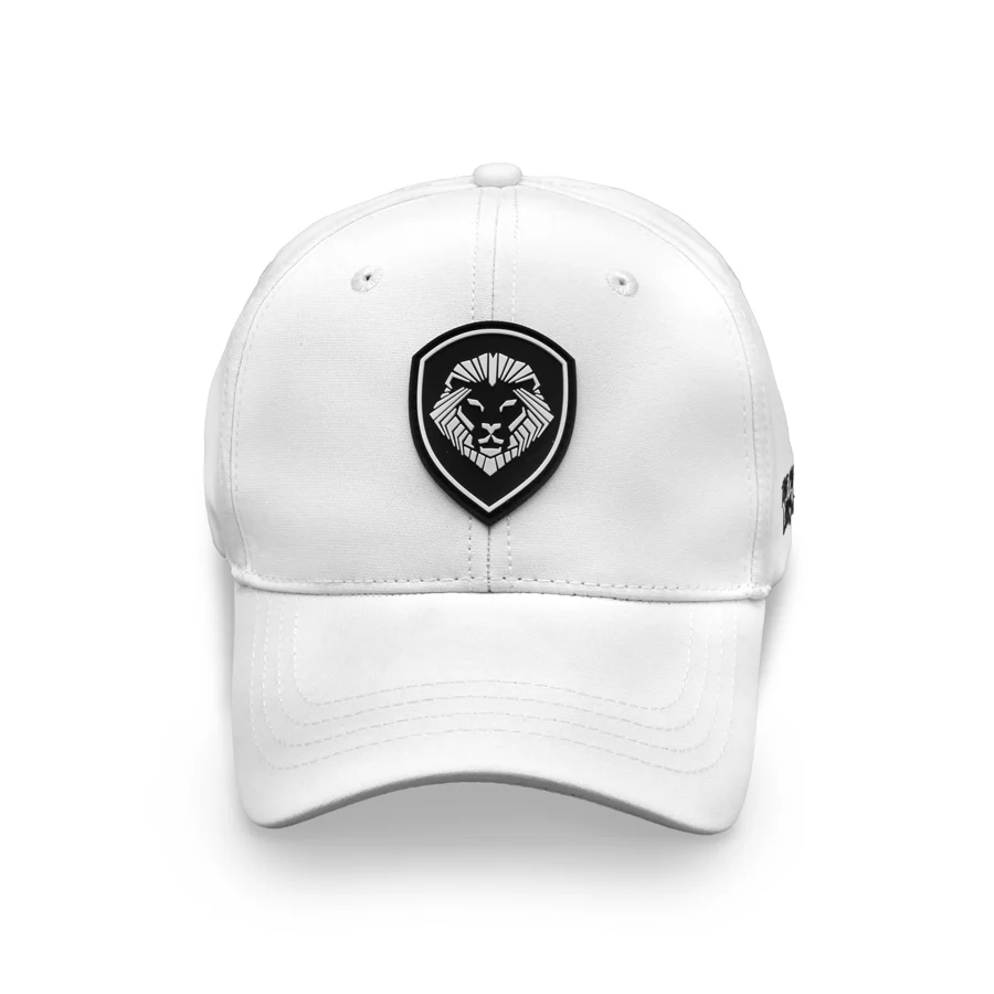 VT Shield Logo Future Looks Bright White & Black Flex Fit Hat - Image 4