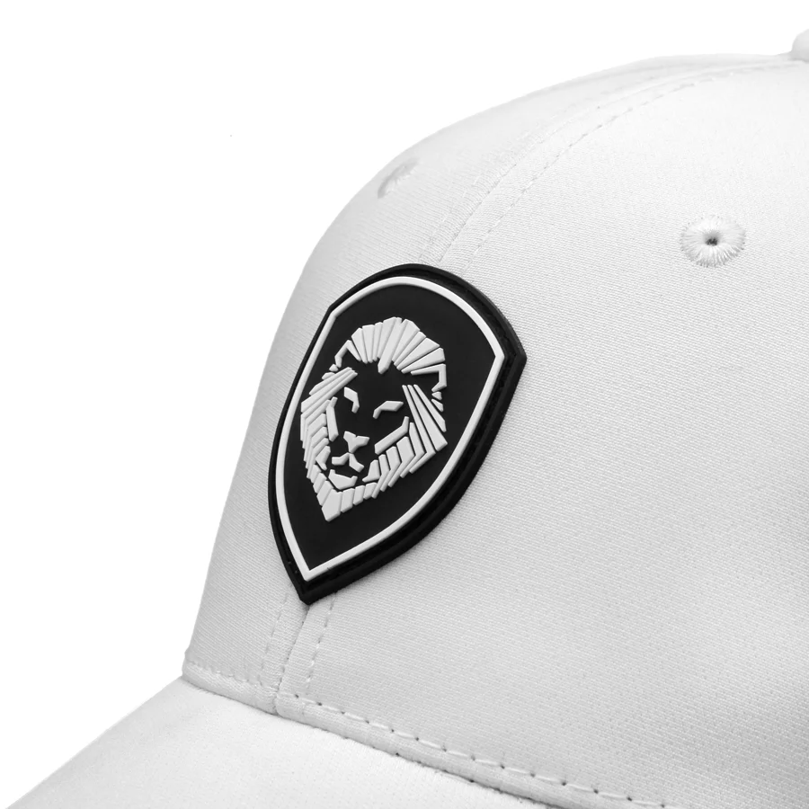 VT Shield Logo Future Looks Bright White & Black Flex Fit Hat - Image 6